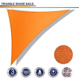 180GSM PE-Permeable No Grommet Curved Right Triangle Sun Shade Sail