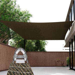 Real Scene Effect of  Cable PE-Permeable  Curved Rectangle Sun Shade Sail