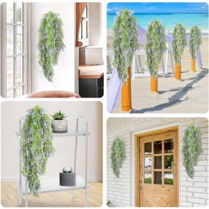 Real Scene Effect of 10 PCS Faux Plants Artificial Leaf Decoration for Home Garden Porch Party Indoor Outdoor (Green Light Purple)