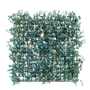Windscreen4less 20"x20" 3D Blue Buxus Panel Artificial Boxwood Hedge Topiary Plant Grass Backdrop Wall for Privacy Fence Garden Backyard Screen Outdoor Wedding Décor 1 pc