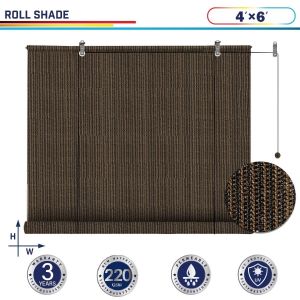 220GSM HDPE Brown Roller Shade