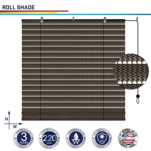 220GSM HDPE Brown Hollow Roller Shade