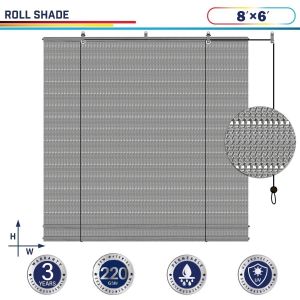 220GSM HDPE Gray Hollow Roller Shade