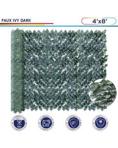 Windscreen4less Artificial Ivy Privacy Fence Wall Screen 4' x 8' Dark Green Ivy Leaf Artificial Hedges Fence Faux Decoration for Outdoor Garden Decor