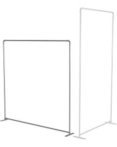 Windscreen4less Size 6’x6’ Free Stand Backdrops Room Divider Partition Frame Stainless Steel Banner Poster Holder for Privacy Screen Background Events Party Birthday Adjustable