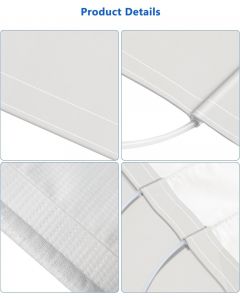Real Scene Effect of Shecraf  White RV Awning Fabric Replacement, 18ft x 18ft Vinyl Camper Awning Replacement, Outdoor Canopy for RV Awning