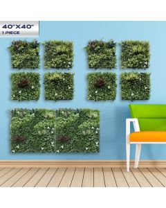 Real Scene Effect of Windscreen4less 40"x40" 3D Panel Style 4 Artificial Boxwood Hedge Topiary Plant Grass Backdrop Wall for Privacy Fence Garden Backyard Screen Outdoor Wedding Décor 30pcs