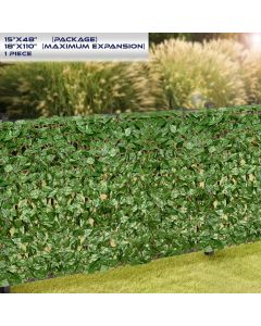 Windscreen4less Expandable Artificial Ivy Privacy Fence Screen for Balcony Patio Outdoor Faux Ivy Fencing Panel for Backdrop Garden Backyard Home Decorations Lauren 1 Pcs