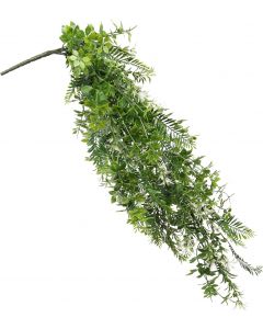 3 PCS Faux Plants Artificial Leaf Decoration for Home Garden Porch Party Indoor Outdoor (Green White)