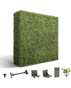 72 inch W x 18 inch H x 6inch Artificial Boxwood Hedge Wall, Greenery Fake Grass Background Partition, Outdoor Privacy Wall for Terrace, Balcony, Restaurant, Garden, Party Decoration