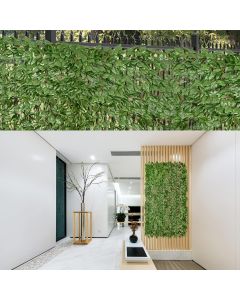 Real Scene Effect of Windscreen4less Expandable Artificial Ivy Privacy Fence Screen for Balcony Patio Outdoor Faux Ivy Fencing Panel for Backdrop Garden Backyard Home Decorations Ivy 1 Pcs