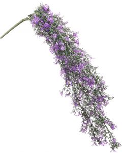 2 PCS Faux Plants Artificial Leaf Decoration for Home Garden Porch Party Indoor Outdoor (Green Purple)