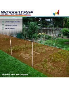 Windscreen4less Custom Size 4-6ft x 1-150ft Garden Fence Mesh Netting Temporary Fencing Roll for Backyard Rabbits Chickens Poultry Vegetable Dogs in color Orange w/3-Year Warranty