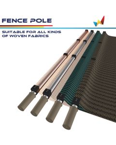 Real Scene Effect of 6 feet height Garden Fence Pole for Hard Ground