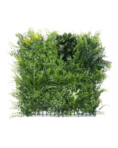 Windscreen4less 20"x20" 3D Style 4 Artificial Boxwood Hedge Topiary Plant Grass Backdrop Wall for Privacy Fence Garden Backyard Screen Outdoor Wedding Décor 6 pcs