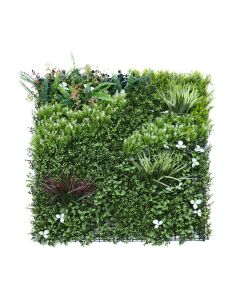 Windscreen4less 40"x40" 3D Panel Style 4 Artificial Boxwood Hedge Topiary Plant Grass Backdrop Wall for Privacy Fence Garden Backyard Screen Outdoor Wedding Décor 1 pc