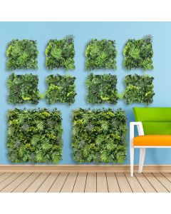Real Scene Effect of Windscreen4less 40"x40" 3D Panel Style 8 Artificial Boxwood Hedge Topiary Plant Grass Backdrop Wall for Privacy Fence Garden Backyard Screen Outdoor Wedding Décor 1 pc