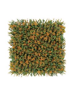 Windscreen4less 20"x20" ORANGE BUSUS Panel Artificial Boxwood Hedge Topiary Plant Grass Backdrop Wall for Privacy Fence Garden Backyard Screen Outdoor Wedding Décor 12 pcs