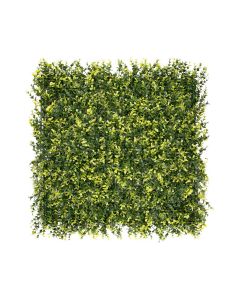 Windscreen4less 20"x20" Yellow Buxus Panel Artificial Boxwood Hedge Topiary Plant Grass Backdrop Wall for Privacy Fence Garden Backyard Screen Outdoor Wedding Décor 1 pc