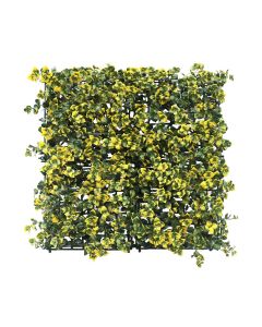 Windscreen4less 20"x20" Yellow Reineckea carnea Panel Artificial Boxwood Hedge Topiary Plant Grass Backdrop Wall for Privacy Fence Garden Backyard Screen Outdoor Wedding Décor 1 pc