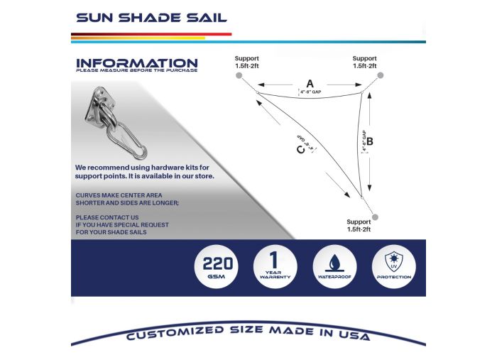LyShade 12' x 12' x 17' Right Triangle Sun Shade Sail Canopy Terracotta UV Block for Patio and Outdoor 