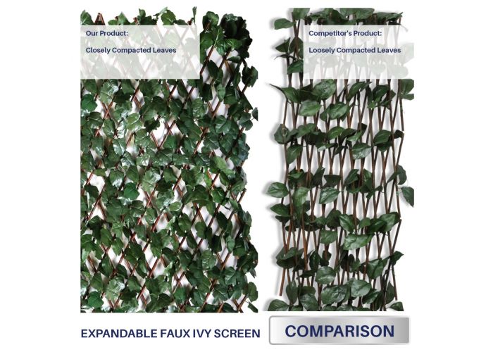 Details about   Artificial Leaf Faux Expandable Stretchable Privacy Fence Screen Single Sided 