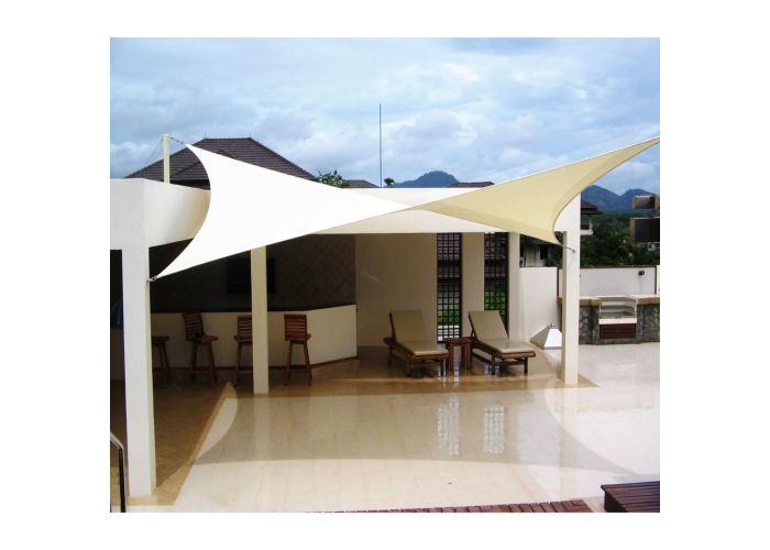 Ifenceview Grey 5'x5'-5'x24' Rectangle Sun Shade Sail Patio Pool Canopy Awning 