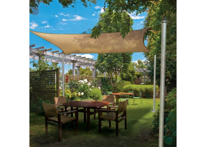 21-1/4'' Extension Pole Extender with Pole Coupling Sun Shade Sail