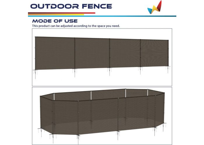 送料無料 Windscreen4less Outdoor Garden Fence Mesh Netting Roll Temporary  Fencing fo