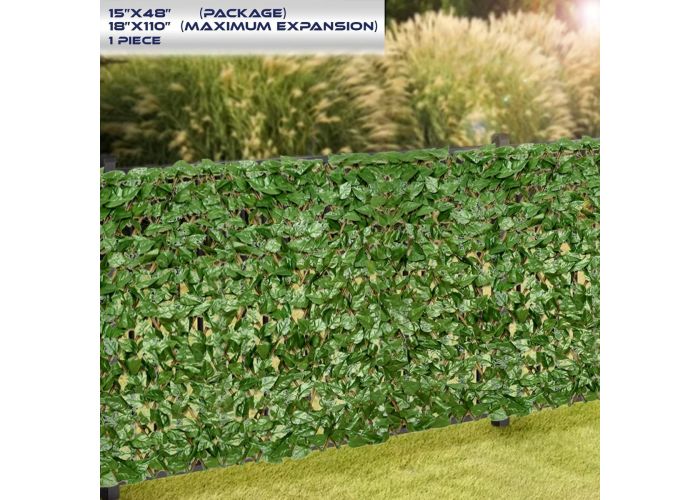 Windscreen4less Expandable Artificial Ivy Privacy Fence Screen for Balcony Patio Outdoor Faux Ivy Fencing Panel for Backdrop Garden Backyard Home Decorations Lauren 1 Pcs