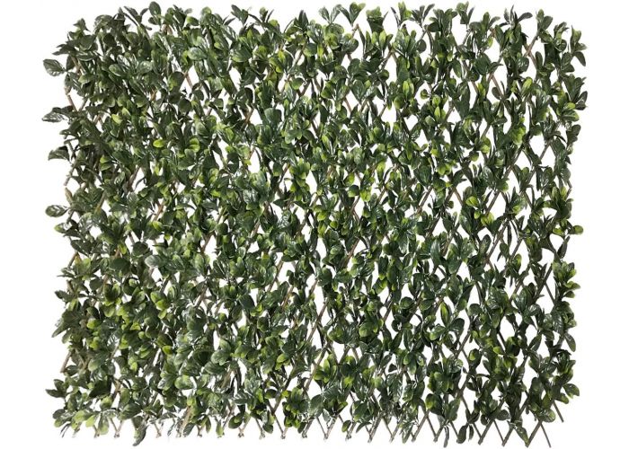 Windscreen4less Artificial Leaf Faux Ivy Expandable/Stretchable Privacy Fence Screen (Single Sided Leaves), Ficus 1 Pack
