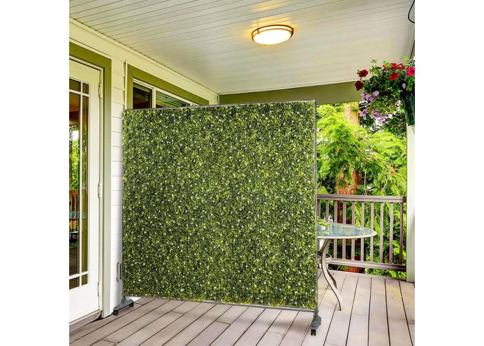 Artificial Faux Ivy fence hedge