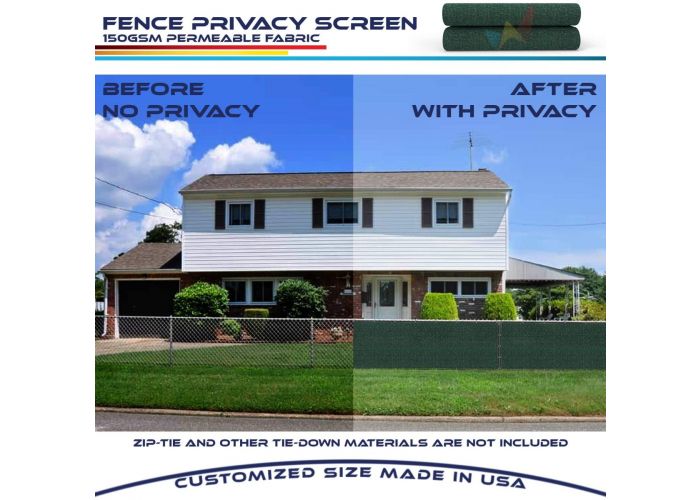 Kanagawa Privacy Screen fence4 x 50 Dark Green Fence 4 x 50 