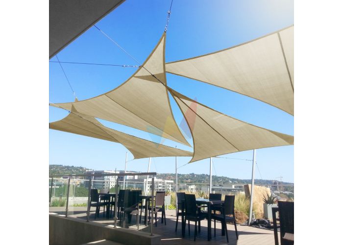 Beige custom size 2-28ft x 2-28ft x 2-40ft 180GSM  display picture 3