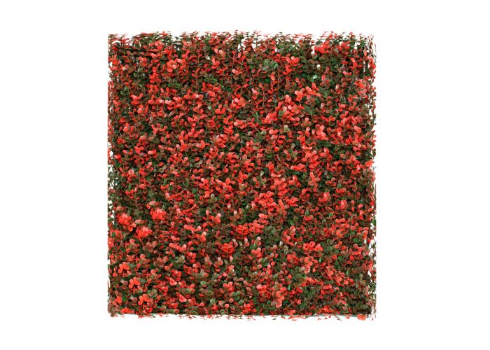 Windscreen4less 20"x20" RED BUSUS Panel Artificial Boxwood Hedge Topiary Plant Grass Backdrop Wall for Privacy Fence Garden Backyard Screen Outdoor Wedding Décor 6 pcs