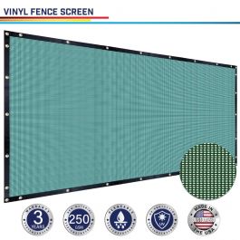 Custom 10FT Black Fence Privacy Screen Coated Polyester Mesh Commercial 250GSM 
