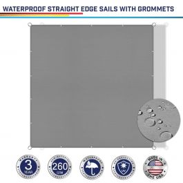 waterproof Light Gray custom size 2-24ft x 2-40ft rectangle